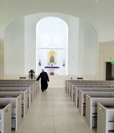 The altar of the sanctuary at Saint Sarkis Armenian Church