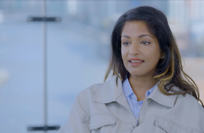 Rapper M.I.A. speaks with conservative commentator Candace Owens during an interview that aired in February 2023. 