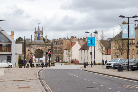 Bishop Auckland, a town in County Durham, England.