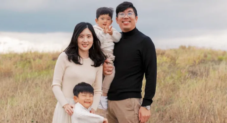 The Cho family in an undated photo.