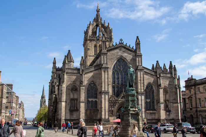 St. Giles Cathedral in Edinburgh, Scotland. 