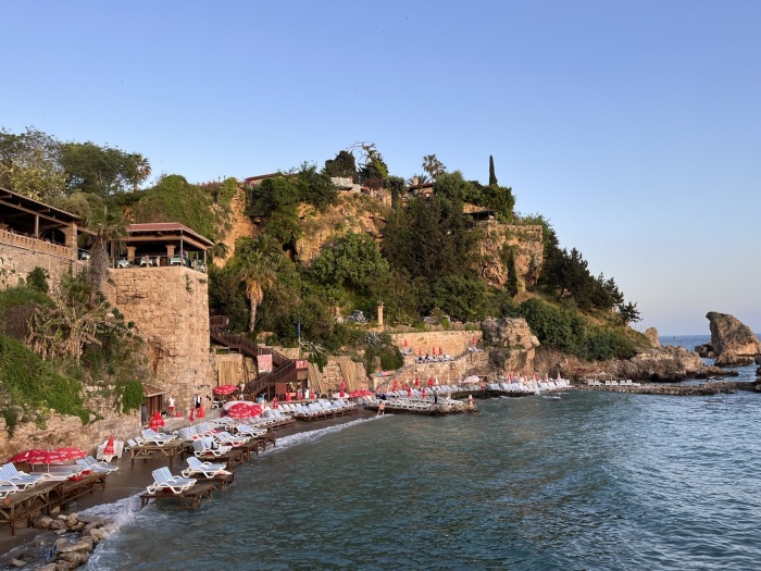 City Beach in Old Town, Antalya, Turkey.