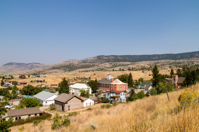 The old mining town of Virginia City, Montana.