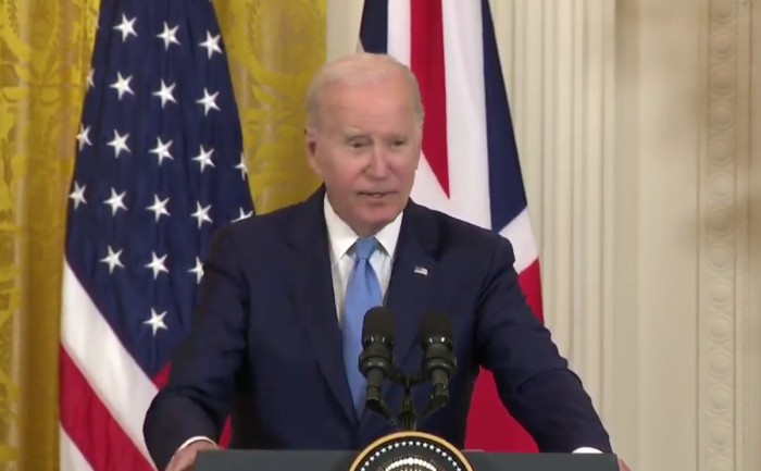 President Joe Biden speaks at the White House, June 8, 2023. 