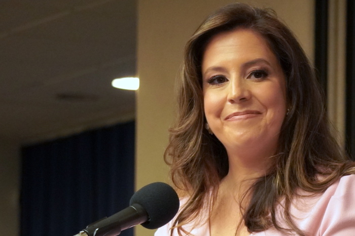 Congresswoman Rep. Elise Stefanik, R-N.Y. delivers a speech at the National Press Club Event in Washington DC on June 20, 2023. 