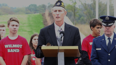 David DeBerge, 67, is the chaplain for the American Legion in Kenosha, Wis.