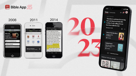 The changing face of YouVersion's Bible app.