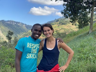 American nurse Alix Dorsainvil (L) and her husband, Sandro Dorsainvil (R), founder and director of the El Roi Academy and Institution Mixte Vwatizang Ayisyen Yo, a Christian ministry in Haiti.