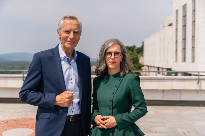 Jan Figel and Adina Portaru