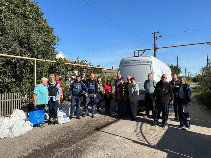 The Slavic Gospel Association helps local churches provide aid to those in need on September 9, 2023, in Orikhiv, a city in Ukraine.