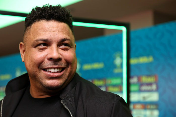 Brazilian former football player Ronaldo Nazario attends a ceremony organized by Brazilian Football Confederation to honor 2002 FIFA World Champions on the 20th anniversary at Fairmont Hotel on June 30, 2022, in Rio de Janeiro, Brazil. 