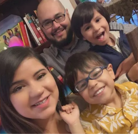 The late Alberto Rolon, 38; Zoraida Bartolomei, 32; and their sons, Adriel, 10 and Diego, 7.