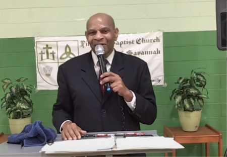 The late Rev. Clarence Williams of Pilgrim Baptist Church of Savannah.