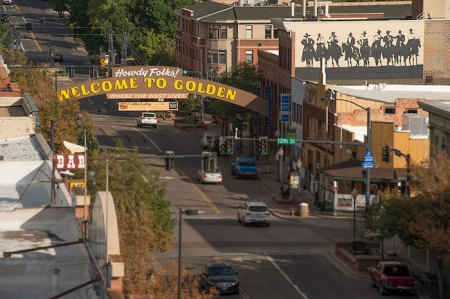 Downtown Golden, Colorado. 