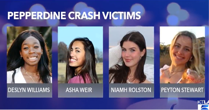 The Pepperdine crash victims