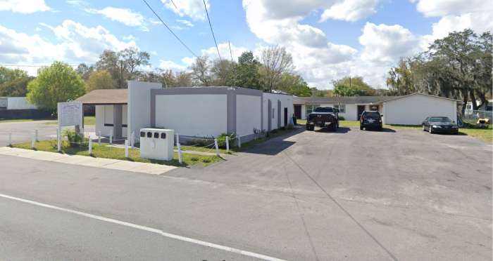 The parking lot of the Pentecostal Church of God at 1261 34th St. NW in Winter Haven, Florida, where 20-year-old Roderick Wilson Jr. was found dead on October 22, 2023.