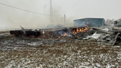 The Holy Innocents Episcopal Church in Parmelee, South Dakota, burned to the ground the weekend of Oct. 28, 2023, in an act of suspected arson.