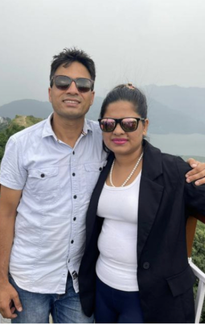 Pastor Keshab Acharya and his wife, Junu Acharya. 