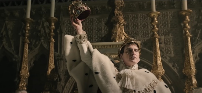 Actor Joaquin Phoenix portrays Napoleon Bonaparte in the 2023 movie 'Napoleon.' 