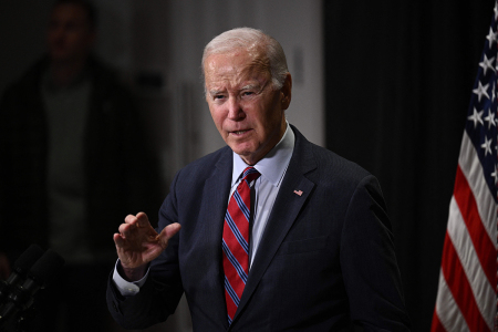 Joe Biden speaks about the release of hostages from Gaza, in Nantucket, Massachusetts, on November 24, 2023. Hamas on Friday freed a first batch of hostages seized in the deadliest attack in Israel's history under a deal that saw a temporary truce take hold in war-ravaged Gaza. Thirteen Israeli hostages captured during Palestinian terrorists' cross-border raids were back in Israeli territory where they would undergo medical checks before being reunited with their families, the IDF said. 