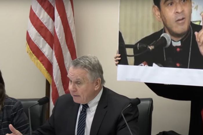 Rep. Chris Smith (R-NJ 4th District) speaks during a hearing about Bishop Rolando Álvarez on Nov. 30, 2023, at the Rayburn House Office Building Room 2200 in Washington, DC. 