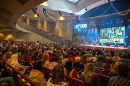 A mass baptism service held at Upstate Church of South Carolina on Sunday, Dec. 3, 2023. 