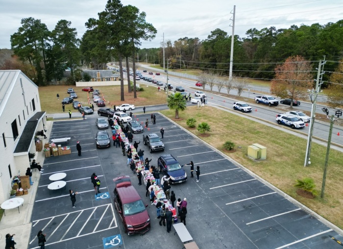 Kingdom Life Christian Fellowship of Savannah, Georgia, overseeing its annual 'Blessings on the Southside' charity event on Saturday, Dec. 16, 2023. 