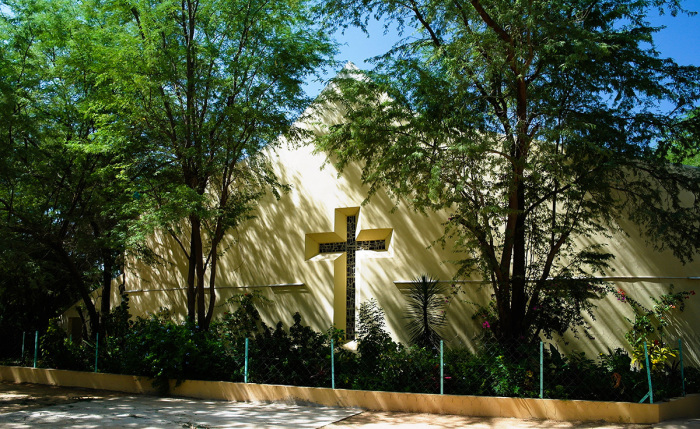 Exterior of Catholic Cathedral of St. Joseph at Nouakchott, Mauritania.