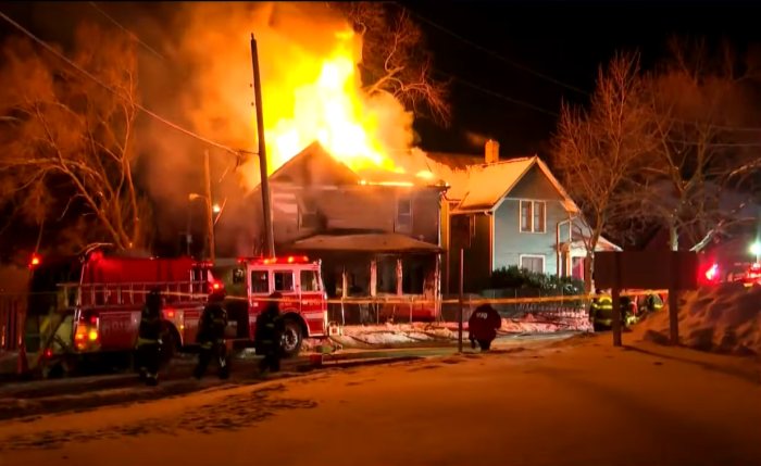 The house at 222 North LaPorte Ave in South Bend, Ind., where five children died in a fire on Sunday January 21, 2024.