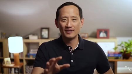 Curtis Chang in a 2021 video from the 'Christians and the Vaccine' initiative by Redeeming Babel. 