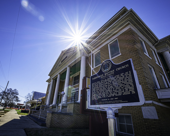 Historic Tabernacle Baptist Church in Selma, Alabama, organized in 1884 for middle-class African Americans. Its ministers and congregation were active in the Civil Rights Movement. This building was built in 1922 and designed by African American architect David T. West.