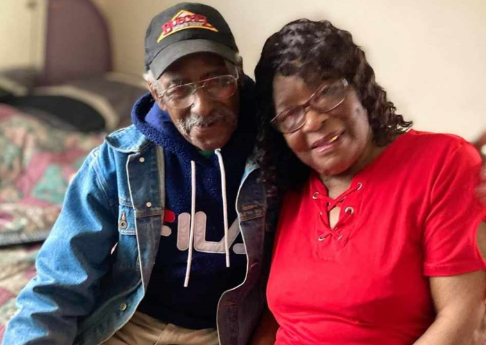 The late 85-year-old William Mundine (L), who led Faith Tabernacle Apostolic Church in Indianapolis, Indiana, and his wife, Betty (R).