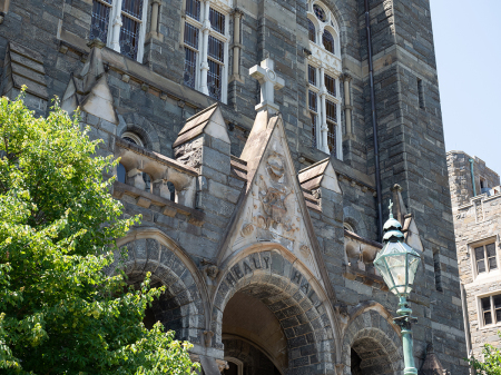 Healy Hall, Georgetown University's most prestigious building.in Washington, D.C., on June 4, 2019. 