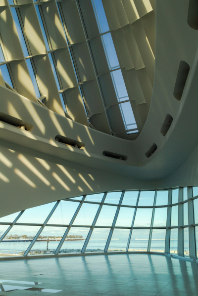 The Milwaukee Art Museum in Milwaukee, Wisconsin. 