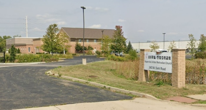 Naperville Korean Methodist Church in Indiana. 