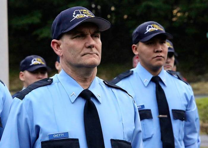 Pastor and former Aleutian Pribilof Islands Association VPSO Monte Chitty (L).