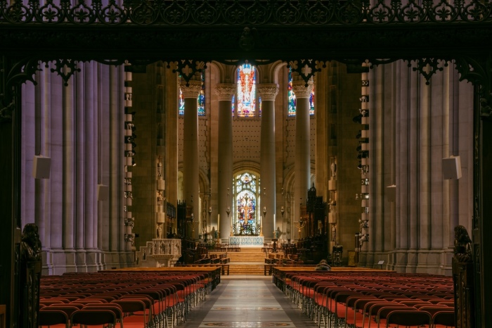 The Cathedral Church of St. John the Divine in New York City. 