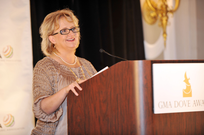 Comedian Chonda Pierce attends a Dove Awards Press Conference at Georgian Terrace Hotel - Livingston on February 22, 2012, in Atlanta, Georgia.