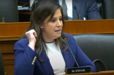 New York Republican Rep. Elise Stefanik questions New York City School Chancellor David Banks on May 8, 2024, during a hearing in Washington, D.C. about addressing antisemitism.