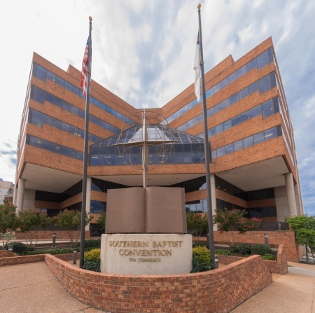 The headquarters of the Southern Baptist Convention, located in Nashville, Tennessee.