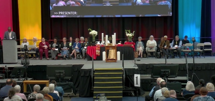 The United Methodist Church Eastern Pennsylvania Annual Conference gathering for its annual conference meeting on May 21, 2024. 