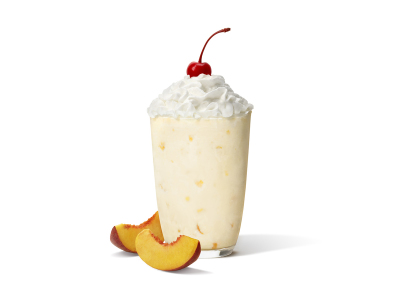 Peach milkshake