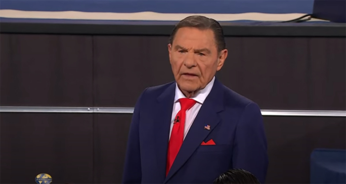 Kenneth Copeland speaks at the Southwest Believers' Convention in Fort Worth, Texas, on July 29, 2024.