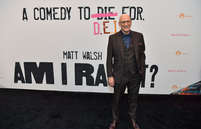 Andrew Klavan arrives at the 'Am I Racist?' movie premiere at Regal Green Hills on Sept. 09, 2024, in Franklin, Tennessee.