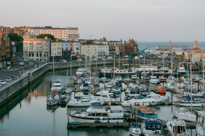 The port of Ramsgate, England. 