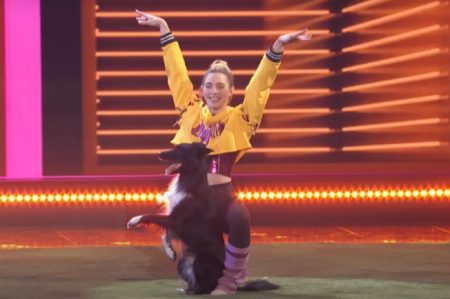 Roni Sagi and her dancing dog Rhythm participate in “America’s Got Talent.'