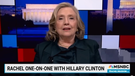 Former Secretary of State Hillary Clinton told MSNBC host Rachel Maddow earlier this week that Americans who spread so-called Russian 'propaganda' should potentially face criminal charges.