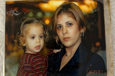 Ron Shemer (L) as a baby held by his mother, Sigalit Shemer (R). Hamas murdered Ron on Oct. 7, 2023, at the Supernova Music Festival as he tried to protect his friends. 