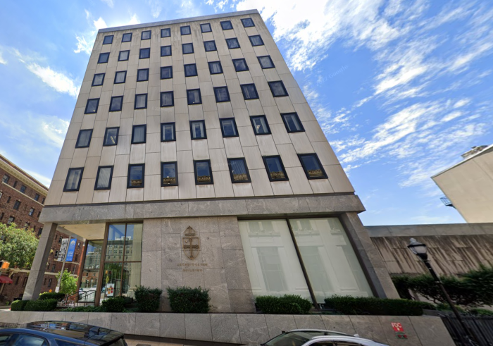 The Archdiocese of Baltimore's headquarters located at 320 Cathedral Street, Baltimore, Md.