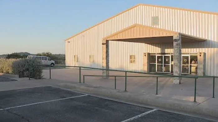 An exterior shot of Church at the Epicenter in Burnet, Texas.